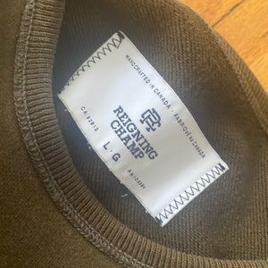 Reigning Champ Crewneck Size Large - Olive Green